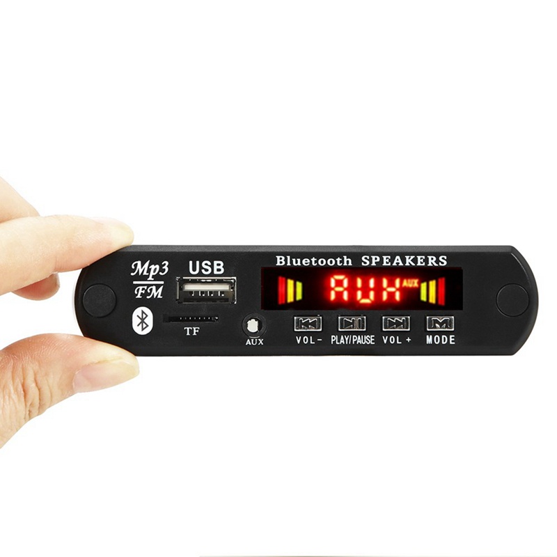 Bảng Mạch Khuếch Đại Công Suất 80W 7V-20V Bluetooth5.0 MP3 FM TF USB AUX WMA Cho Xe Hơi