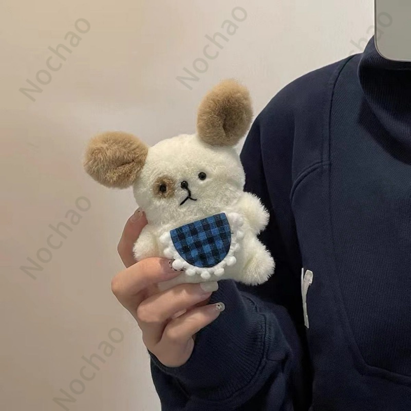 Vỏ Bảo Vệ Hộp Sạc Tai Nghe airpods pro / 3 / pro Bằng Lông Nhung Hình Chú Cún Kiểu Nhật Hàn Dễ Thương