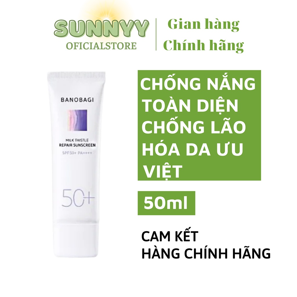 Kem chống nắng BANOBAGI REPAIR SUNSCREEN SPF 50+ PA++++ 50ml cho da nhạy cảm