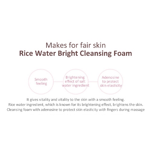 Sữa rửa mặt THE FACE SHOP tạo bọt làm sạch sáng da nước gạo