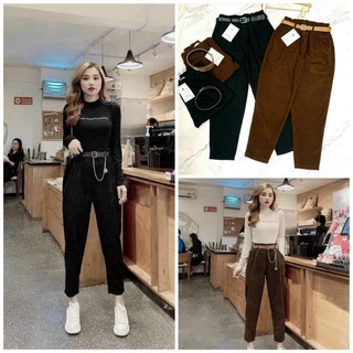 Quần baggy nhung hai màu siêu hot