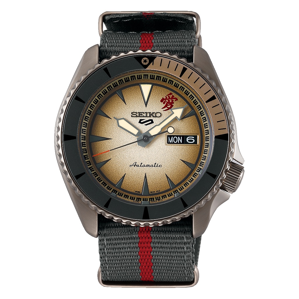 Đồng hồ Nam Seiko 5 Sports Naruto &amp; Boruto SRPF71K1 mặt kính Hardlex chống xước, chống nước 10 ATM, cao cấp chính hãng