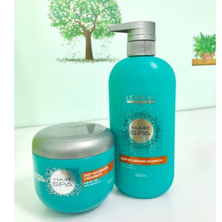 bộ gội ủ suôn mượt Loreal hair spa 500ml