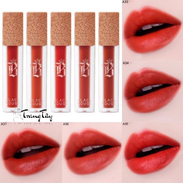 Son Black Rouge Ver 8 - Son Black Rouge Air Fit Velvet Tint ver 7 The King of Velvet A12 A34 A35 A36 A37 A43 A44 A45