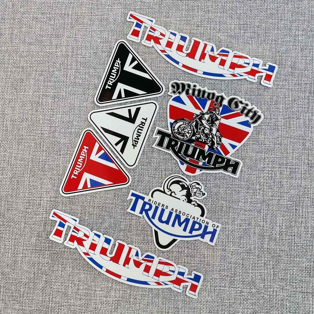 Miếng Đề Can Triumph Dán Trang Trí Mũ Bảo Hiểm Xe Mô Tô Chống Thấm Nước Chống Nắng