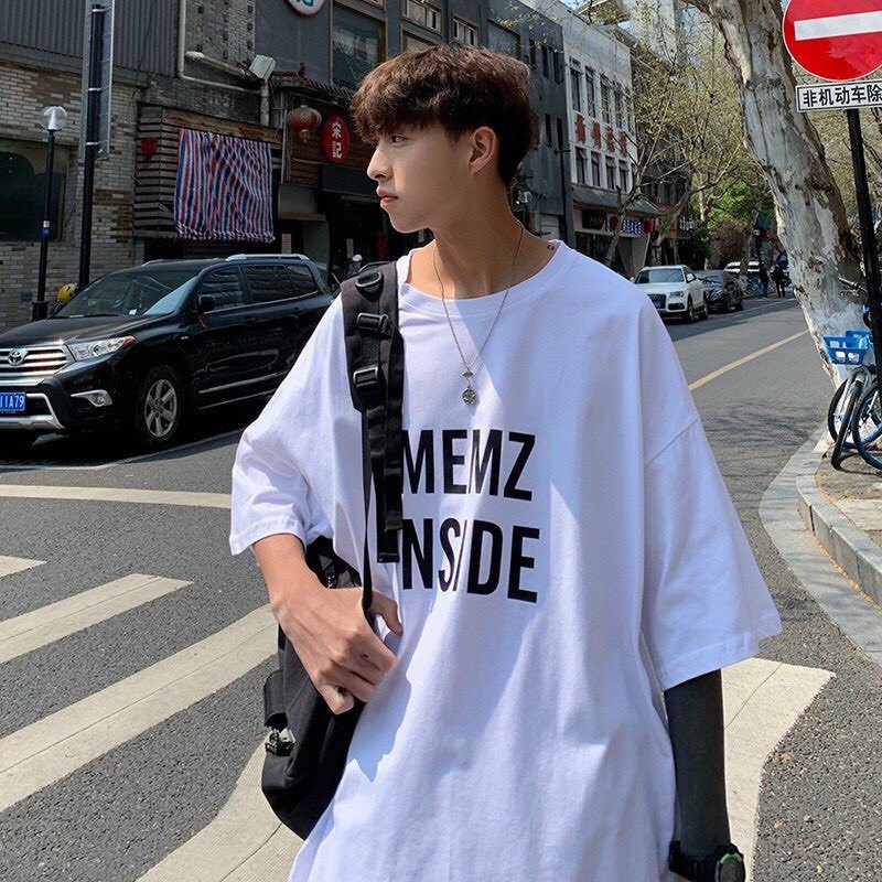 Aó Thun Tay Lỡ In Chữ Memz Inside, Aó Thun Nam Nữ Unisex In Chữ Cá Tính - ATIN06 | BigBuy360 - bigbuy360.vn