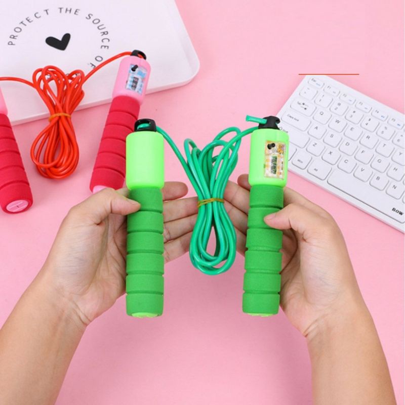 Dây nhảy tập thể dục thể thao có đếm số lần nhảy tự động