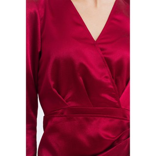 EDINI - D1213 Đầm vắt tà tay dài