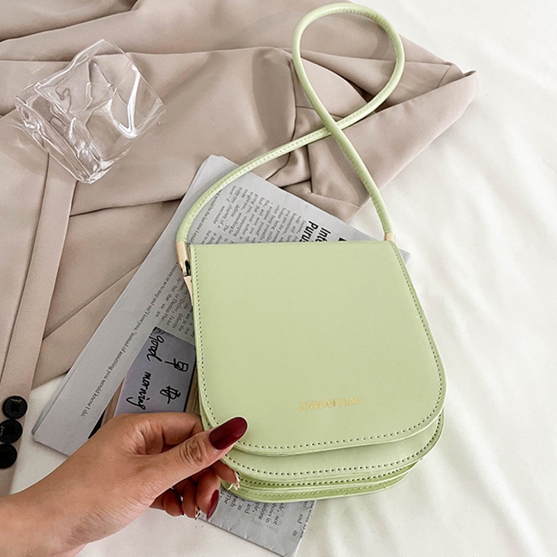 Túi Đeo Vai Màu Trơn Thời Trang Hàn Quốc Cho Nữ IELGY