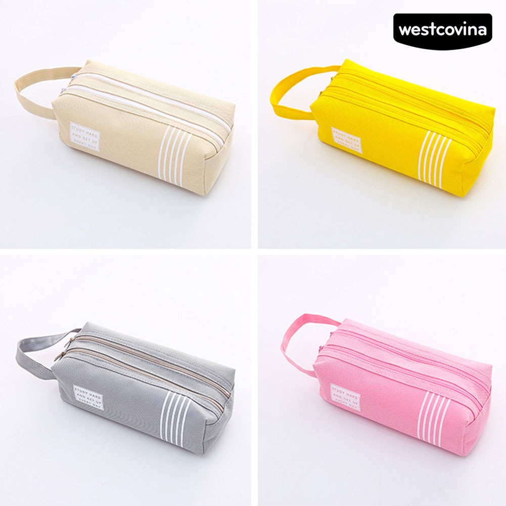[Hot]✍Túi Đựng Bút Bằng Vải Oxford Nhiều Ngăn Tiện Dụng