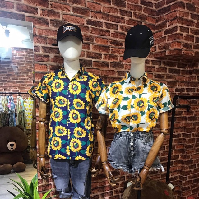 Áo sơ mi hoạ tiết trái cây