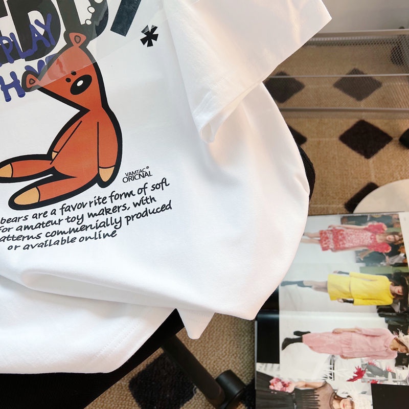 Áo Thun Tay Ngắn Form Rộng Thời Trang Mùa Hè Cho Nữ