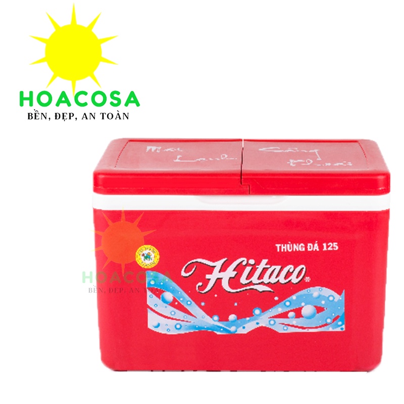 Thùng Đá Nhựa 125 Lít  Hai Nắp Hitaco Hiệp Thành Lớn, Dày Dặn, Cứng Cáp Giữ Đá Lâu- Đồ Gia Dụng Hoacosa