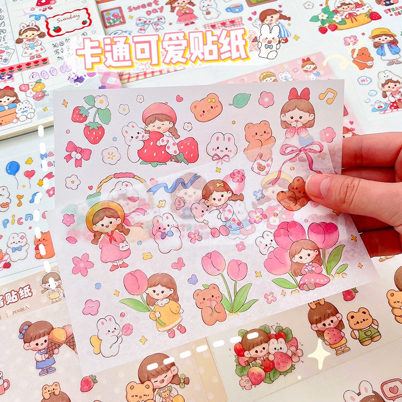 Sticker pet Momo 10 tờ đáng yêu