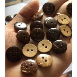 (p118-38) 10-50 nút gỗ dừa size 12.5/15/18mm
