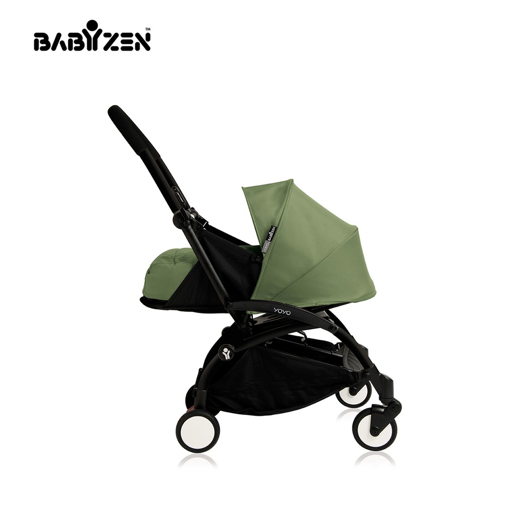 Bộ màn chụp và đệm xe đẩy YOYO 0+ Xanh Mint Babyzen