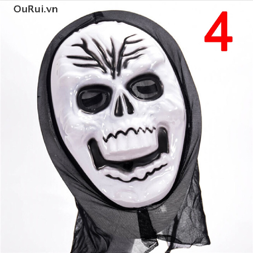 Mặt Nạ Hóa Trang Halloween Hình Ma Kem Đáng Sợ