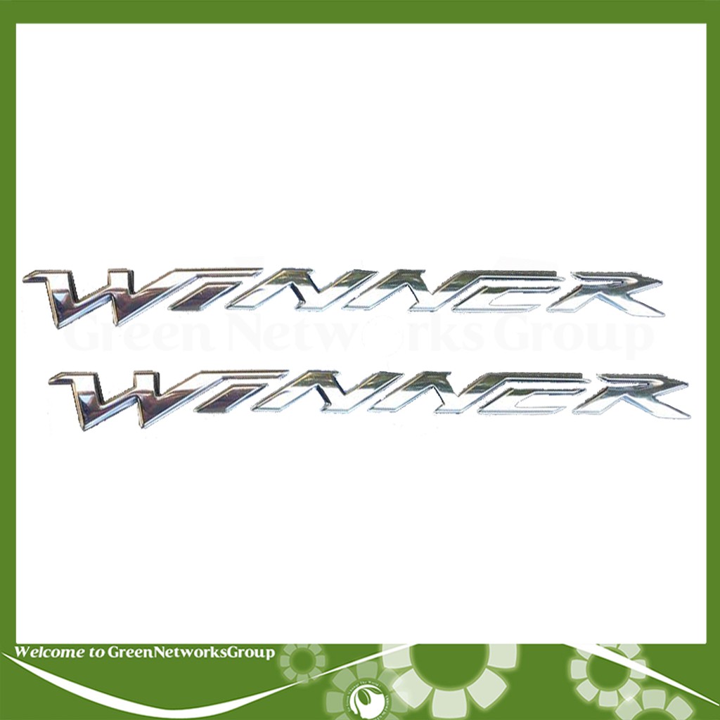 Tem dán xe máy chữ nổi WINNER Greennetworks
