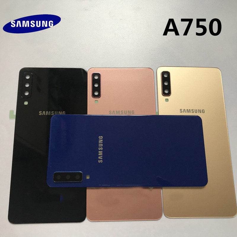 Vỏ nắp pin Samsung Galaxy A750 Samsung Galaxy A7 A750 A750F A750FD 2018 Nắp lưng pin Cửa thay thế Nhà ở Phụ tùng sửa chữa