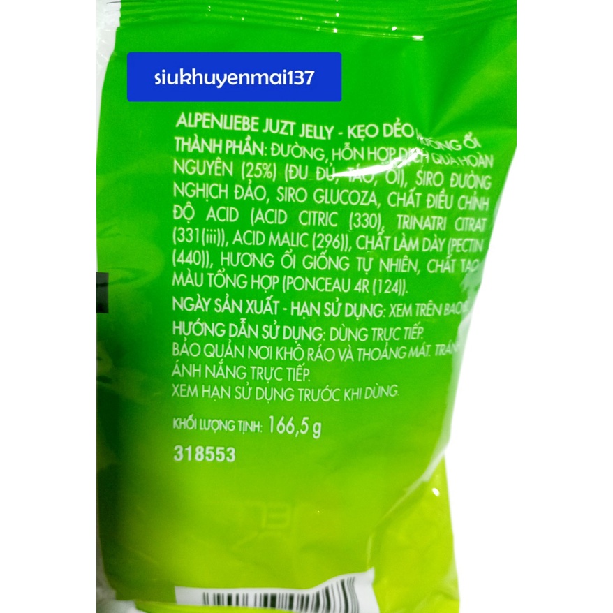 Alpenliebe dẻo cứng vị ổi ,dâu trà sữa chanh muối hsd:2_24