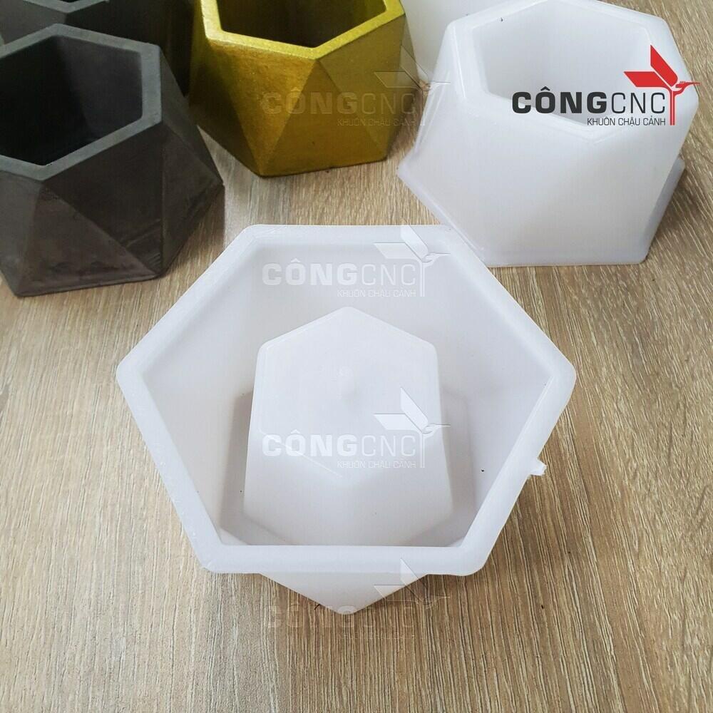 Khuôn chậu đúc chậu cảnh mini  phù hợp trồng cây sen đá để bàn