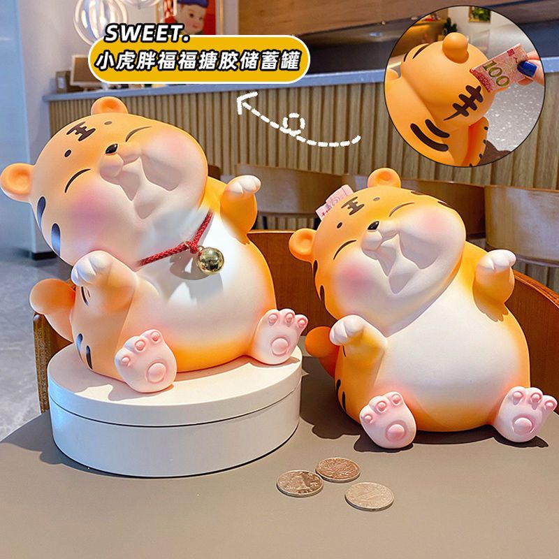 Heo Đất Sáng Tạo. Chống Rơi Ống Heo Tiết Kiệm Hình Hổ Con Đáng Yêu Dành Cho Bé