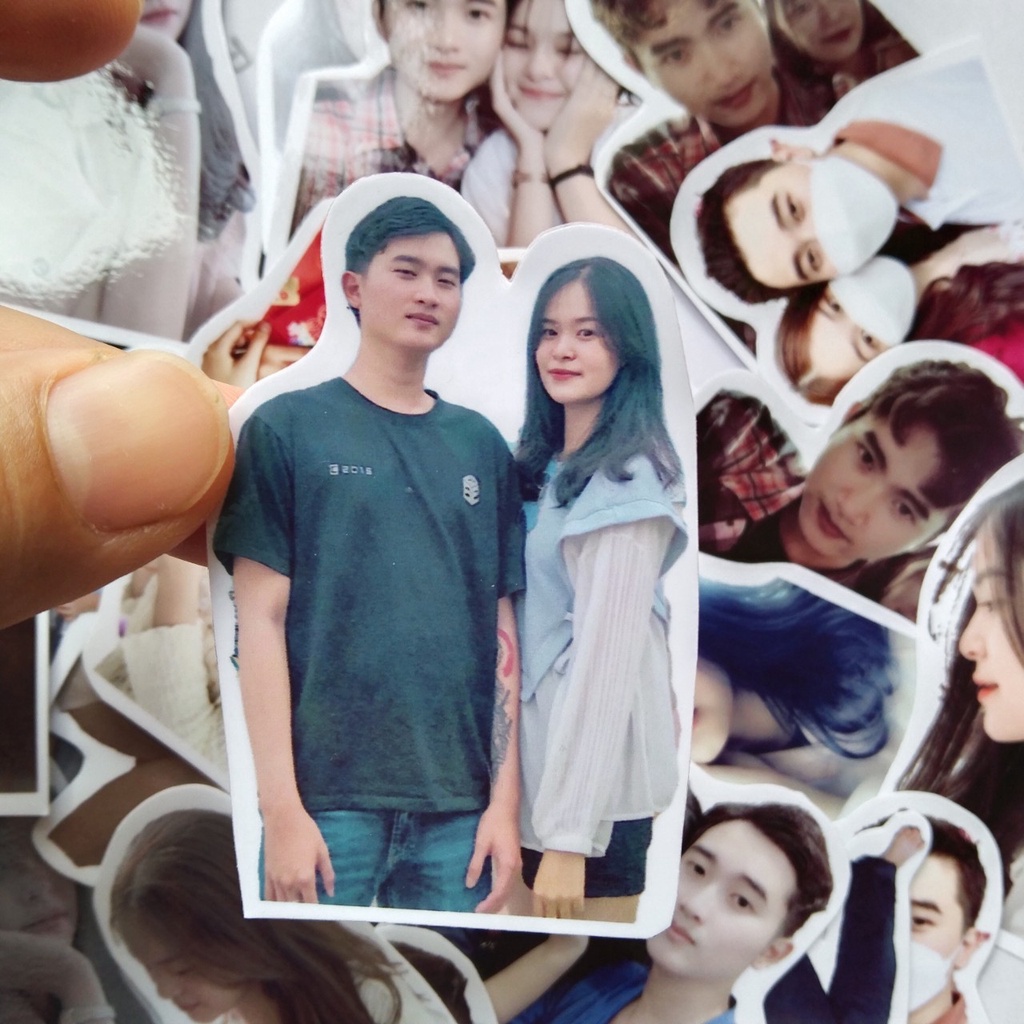 Sticker hay hình dán in hình theo yêu cầu  GIÁ 25k/1 set