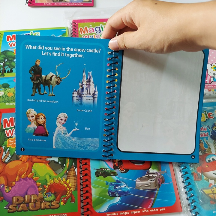 Tranh vẽ nước ma thuật nhiều màu sắc, đa dạng mẫu cho bé phát triển toàn diện