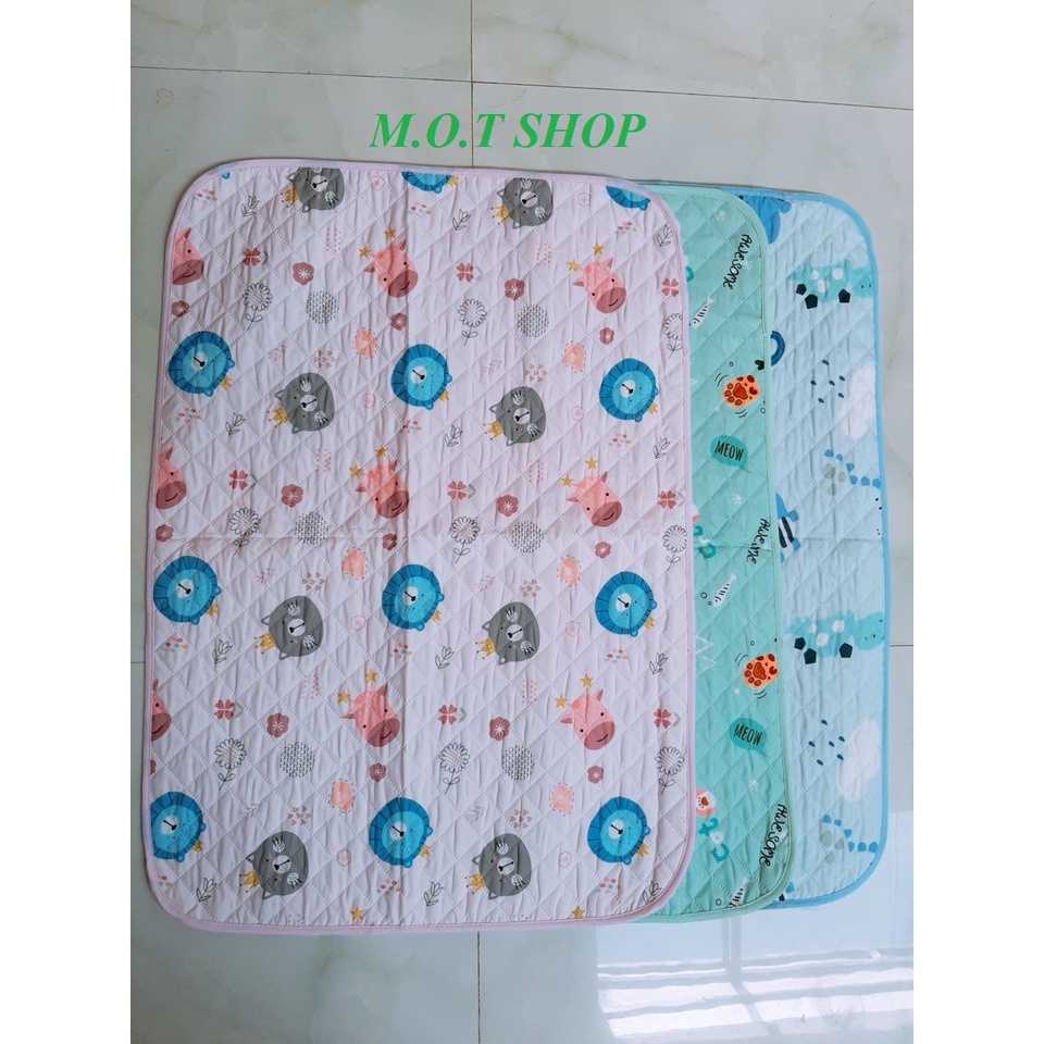 Miếng lót chống thấm cotton BEST BABY cho bé sơ sinh kích thước 75x55cm