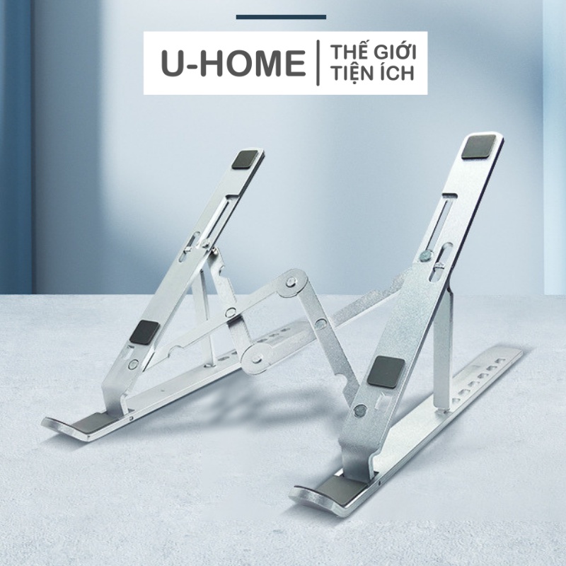 Giá đỡ laptop stand nhôm hỗ trợ tản nhiệt có thể gấp gọn chỉnh độ cao để, Giá kê Macbook, kệ đỡ máy tính surface