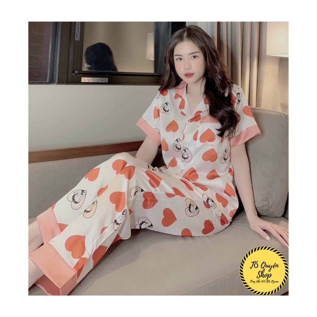 Đồ Bộ Pijama - BỘ LỤA SATIN CỘC-DÀI SIÊU HOT KÈM ẢNH THẬT +VIDEO
