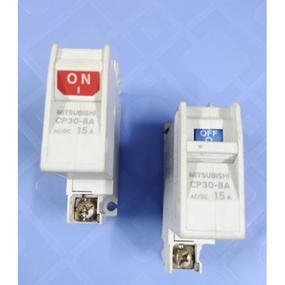 CB 15A 1pha Mitsubishi, cầu dao an toàn (1 tép)