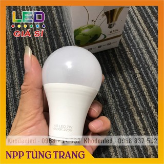 Bóng đèn búp tròn cao cấp 12W, 9W, 7W, 5W sáng vàng, trắng
