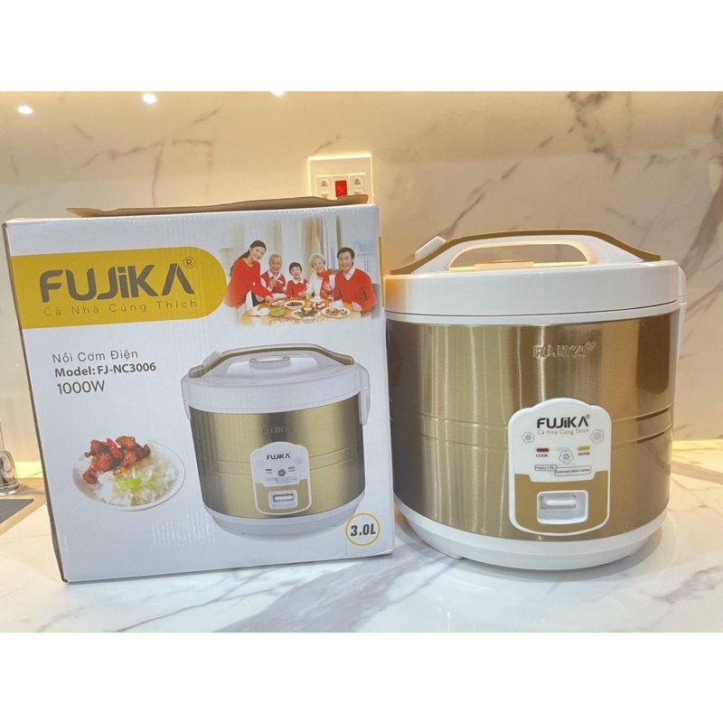 [Mã 273ELHA100K0 hoàn 7% đơn 500K] ❤️Nồi Cơm Điện 3L FUJIKA FJ-NC3006 ( phù hợp 7~10 người ăn)