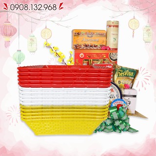 Combo 10 cái khay đựng quà Tết size trung