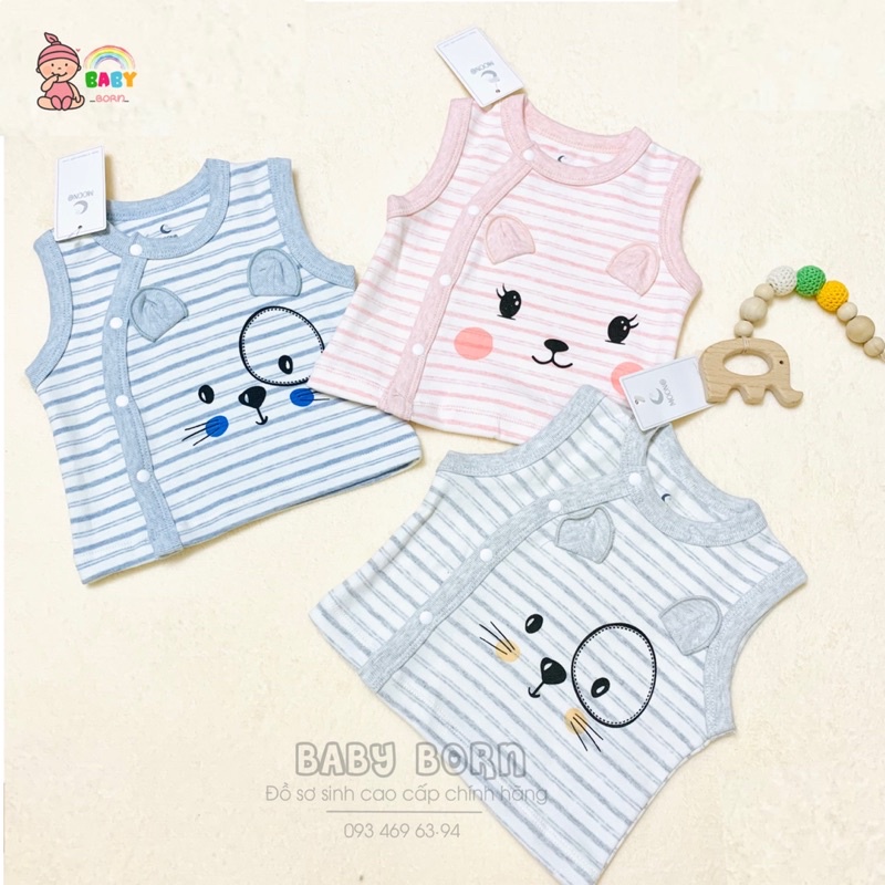 Moon - Áo gile cúc lệch xinh xắn