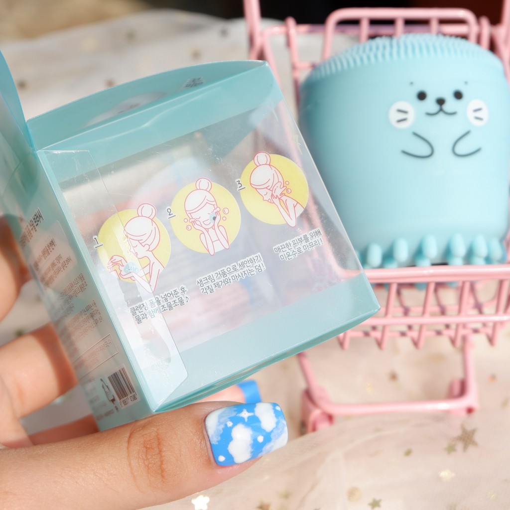 Mút Rửa Mặt và Masage Bạch Tuộc Béo Dewytree Silicon Brush xanh ngọc NPP Shoptido | BigBuy360 - bigbuy360.vn