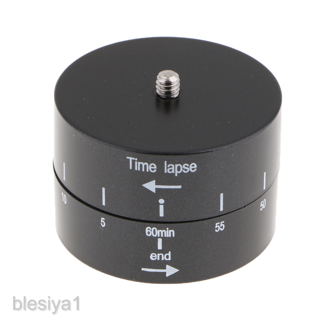 Đầu chân máy tua nhanh thời gian Panoramic 360/60\' cho DSLR GoPro và điện thoại thông minh màu đen