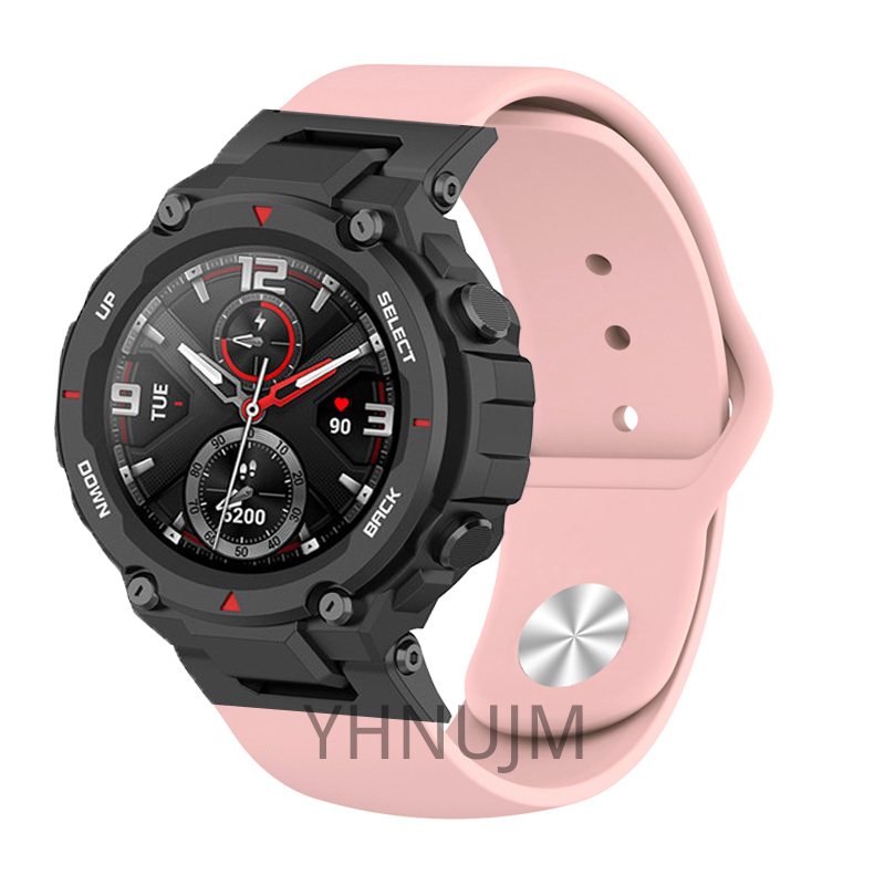 Silicone Dây Đeo Thay Thế Chất Liệu Silicon Thiết Kế Sọc Gân Nổi Cho Amazfit T-Rex Pro Xiaomi Huami Amazfit T-Rex 2