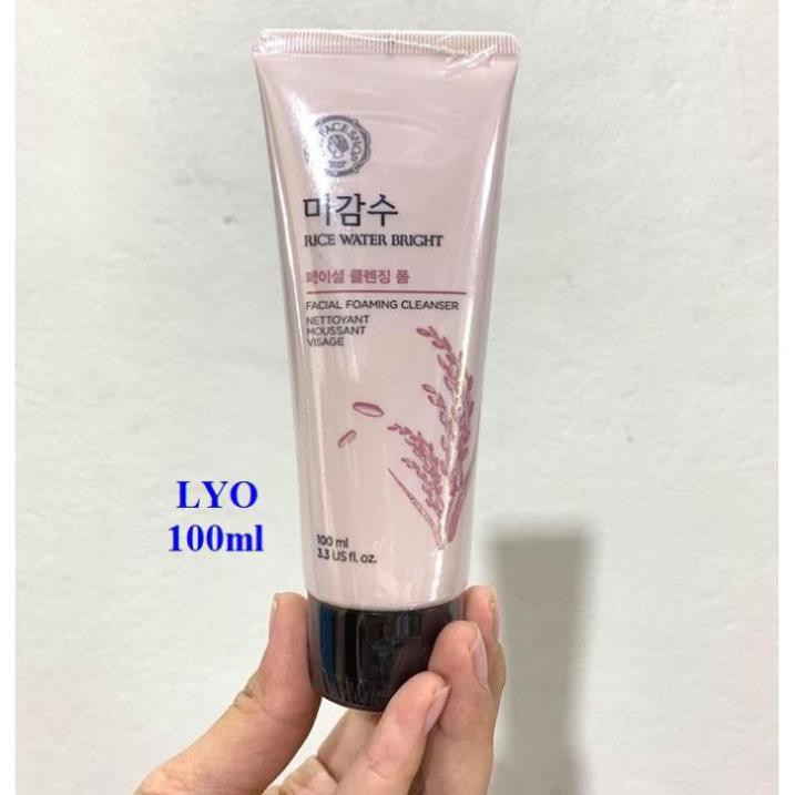 Sữa rửa mặt gạo Rice Water Bright Cleansing Foam The face shop..