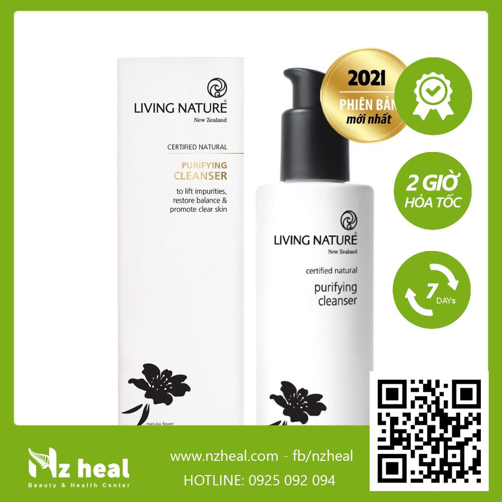 [Hỏa tốc] Sữa rửa mặt thanh lọc Living Nature Purifying Cleanser 120ml