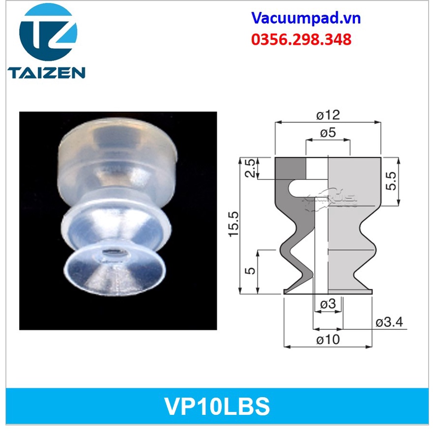 Giác hút, đầu hút chân không 2 tầng VP6/8/10/15/20LBS/N