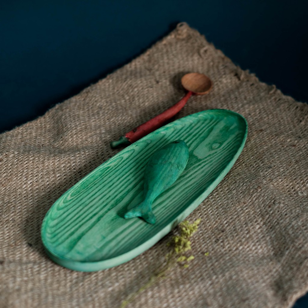 Khay gỗ trang trí, Khay gỗ màu decor -  Decorative wooden tray