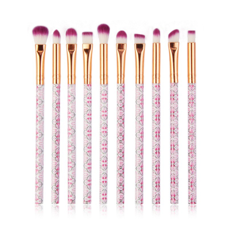 Set 10 cọ đánh mắt chuyên dụng trong trang điểm cao cấp