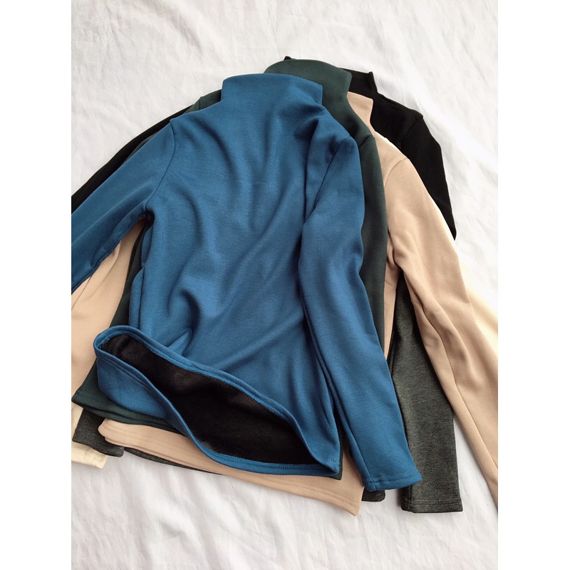 áo nỉ cổ trụ lót lông giữ nhiệt-ĐANG SẴN