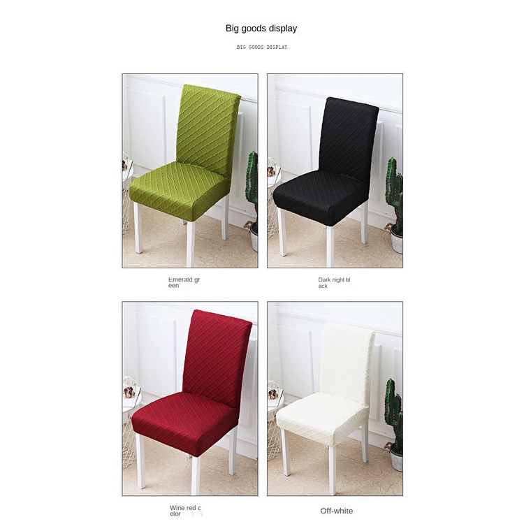 Vỏ Bọc Ghế Ngồi Bàn Ăn Thiết Kế Đơn Giản Chất Liệu Dày Dặn Tiện Dụng Cho Khách Sạn/ Nhà Hàng