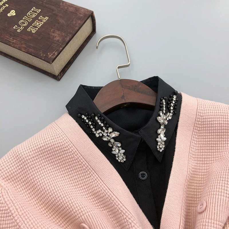 Cổ Áo Rời Cổ Búp Bê Màu Trơn Thời Trang Cho Nữ