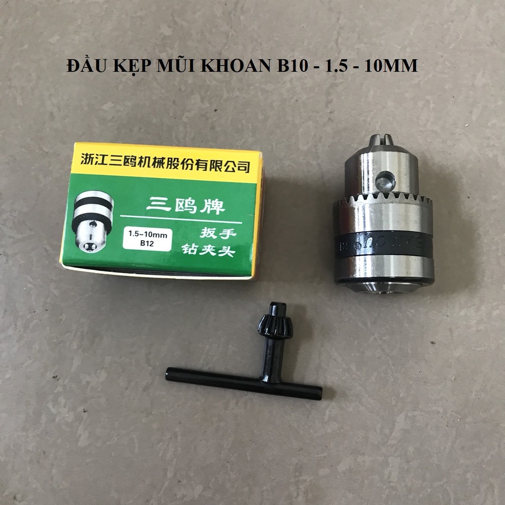 Đầu Kẹp Mũi Khoan B12 1.5 - 10mm dánh cho trục motor 5mm