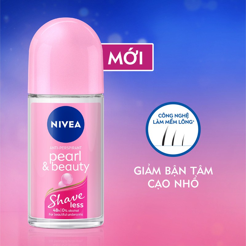 Lăn Ngăn Mùi NIVEA SHAVELESS Ngọc Trai Đẹp Quyến Rũ (50 ml) - 98500