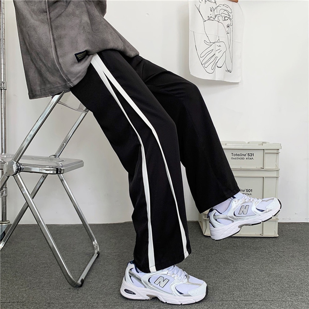 Quần Jogger Thể Thao Quần Culottes Ống Suông Rộng Phối Viền Sọc STYLE MARVEN - JOGGER NAM 001